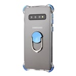Samsung Galaxy S10 - Skal med Ringhållare Blå