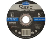 Geko Kapskiva För Metall Premium 125X1,6 Inox (G78213)