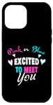 Coque pour iPhone 14 Pro Max Pink or Blue Excited to Meet You Cute Gender Reveal Baby