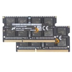 Micron 2x 8GB 2RX8 DDR3L 1866MHz PC3L-14900S 204PIN SODIMM  Laptop Memory RAM