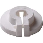 15mm vit rosett 2-delad m/krage