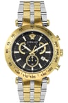 Versace Men V Race stainless steel Chronograph Watch VEJB0622 New with Box