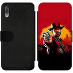 Sony Xperia L3 Wallet Slim Case Red Dead Redemption 2