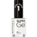 Rimmel London Super Gel Colour Nail Polish - Basic B (001) 12ml