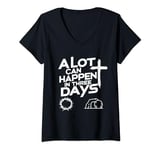 Womens A Lot Can Happen In Three Days Christian Easter Tee V-Neck T-Shirt