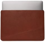 Decoded Leather Frame Sleeve (Macbook 13) - Brun