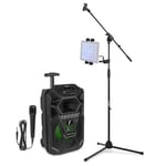 FPC8T Kids Portable Karaoke Speaker with Microphone Tablet Stand, Bluetooth