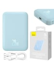 Baseus Powerbank Magnetic Mini 6000mAh 20W MagSafe Nødlader - Blue - 6000 mAh