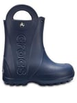 Crocs Handle It Rain Boots - Navy, Navy, Size 1 Older