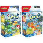 Pokémon TCG: My First Battle—Pikachu and Bulbasaur (2 ready-to-play mini decks & accessories) & TCG: My First Battle—Charmander and Squirtle (2 ready-to-play mini decks & accessories)