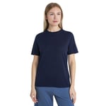Icebreaker Merino Linen T-shirt Med Korta ärmar Blå XS Kvinna