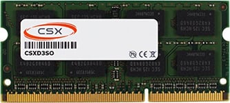 CSX 4 Go DDR3–1066 MHz PC3–8500 CL7 2Rx8 256 Mx8 204pin 16 puces 1.5 V SODIMM Mémoire RAM