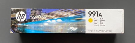 Genuine HP 991A YELLOW Ink - PAGEWIDE PRO 750 772 777 (INC VAT) BOXED