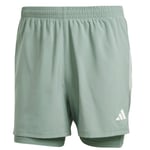 adidas OTR B S 2in1 Shorts XXL Herr Grön Korta Löpbyxor för Bekväm Träning