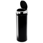 Automatic Hand Sensor Dustbin Kitchen Waste Bin Rubbish Can 50L Black