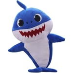 Baby Shark Plyschleksak för Barn, Sjungande Plyschhajleksak med Musik och Ljus, Bästa Födelsedagspresenten för Barn (Blå)