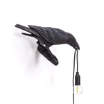 Creative Lamps Italian Bird Wall Lamp Modern LED Wall Sconce Light Fixtures Bedroom Bedside Wall Light Crow Bird Stand Light Home Decor Black Table lamp Black Wall Lamp Turn Right