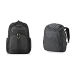 Everki Atlas – le sac à dos pour l´ordinateur portable de 13 à 17,3 pouces (33-43,9cm) noir & EKF821 Housse anti-pluie pour Sac à dos Noir