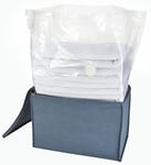 Idehome MR149 695a Housse Rangement avec Sac Rétractable IV1 PPNW Polyéthylène Bleu/Gris 49,5 x 33,5 x 30,5 cm