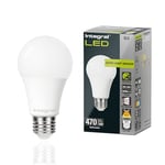 Integral Ampoule LED 2PK GLS E27 non-dimmable à double capteur crépusculaire - Blanc chaud 2700K, 470lm, 4,8W (équivalent 40W) - Basse consommation et idéale pour l'extérieur