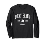 Point Blank TX Vintage Athletic Sports JS01 Long Sleeve T-Shirt