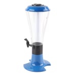 (Blue)Beer Tower Dispenser 3L Flip Cover Design Luminous Tabletop Wine Beer