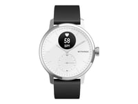 Withings ScanWatch - 42 mm - rostfritt stål - aktivitetspårare med band - silikon - monokrom - Bluetooth - 83 g