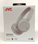 JVC Deep Bass Bluetooth On Ear Headphones Bass Boost Voice Assistant HAS35 White