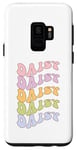 Galaxy S9 Daisy First Name I Love Daisy Girl Boy Groovy Birthday Case