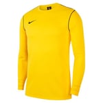 Nike Park20 Crew Top Sweatshirt Homme, Tour Yellow/Black/(Black), FR (Taille Fabricant : 2XL)