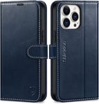 Flip Case for Iphone 14 Pro Max 5G, Genuine Leather Wallet Case with Card Holder
