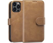 Andersson PU-deksel og -lommebok til iPhone 13 Pro Max brun - B-vare