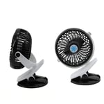ONEVER Mini Fan 360 degree Rotation Clip Fan USB Rechargeable Desk Cooling Fan For Home Office