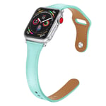 Apple Watch Series 5 44mm genuine leather watch band - Green