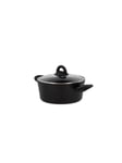 Pot with glass lid Ceramica 2.5 litres Black Alu/ceramic