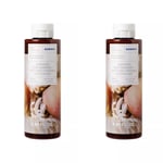 KORRES RENEWING BODY CLEANSER WASH SHOWER GEL PEACH BLOSSOM 250 ML-2 PACK