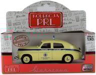 Daffi Warszawa M20 M-20 Emergency 1:43 Polish Classic Car Diecast Model New In Box Warsaw