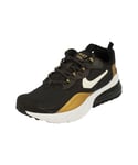 Nike Childrens Unisex Air Max 270 React Gs Black Trainers - Size UK 6