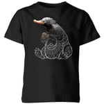 Fantastic Beasts Tribal Niffler Kids' T-Shirt - Black - 3-4 Years