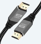 4K HDMI Cable 4M HDMI Lead - Ultra High-Speed 18Gbps HDMI 2.0b Cord 4K@60Hz Support Fire TV, Ethernet, Audio Return, Video UHD 2160p, HD 1080p, 3D for Xbox PlayStation PS3 PS4 PC Projector - IBRA