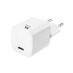 Ewent EW1322 Nano Chargeur Rapide USB-C 33W GaN Adaptateur Secteur PD Chargeur Mural Mini Adaptateur de Charge USB, Compatible pour MacBook, IPhone, Galaxy S21, AirPods, iPad