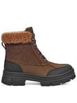 UGG Ashton Addie Tipped Ankle Boots - Dark Earth - Brown, Brown, Size 6, Women