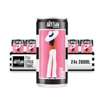 Pink Citrus Tonic Water by The Artisan Drinks Company - 200mlx24 Tonic Water Cans - Natural Ingredients - Tonic Water for Gin - Grapefruit, Blood Orange, Lemon & a Hint of Basil - Pink Gin Mixer