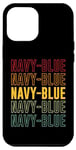 Coque pour iPhone 12 Pro Max Bleu marine Pride, Bleu marine