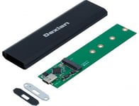 DEXLAN Boîtier externe USB 3.1 Gen2 Type-C SSD M.2 PCIe NVMe - Débit maximum de 10 Gb/s