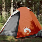 2-personers telt 254x135x112 cm 185T taft grå og orange