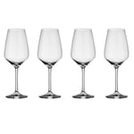 vivo by Villeroy & Boch Group - Voice Basic white wine glass set, 4-piece, 356 ml, crystal glass, dishwasher-safe