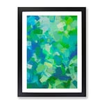 Adventure Of The West Abstract Framed Print for Living Room Bedroom Home Office Décor, Wall Art Picture Ready to Hang, Black A4 Frame (34 x 25 cm)