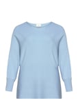 Carnew Adaline L/S Pullover Knt Blue ONLY Carmakoma