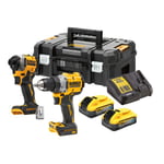 DEWALT DCK2051H2T VERKTØYSETT 18V POWERSTACK DRILL OG SLAGTREKKER